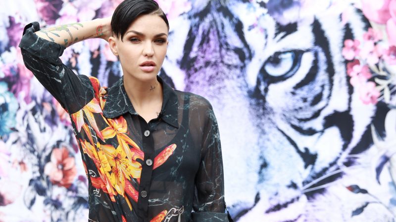 Ruby Rose, Most Popular Celebs, singer, model, DJ, tatoo (horizontal)