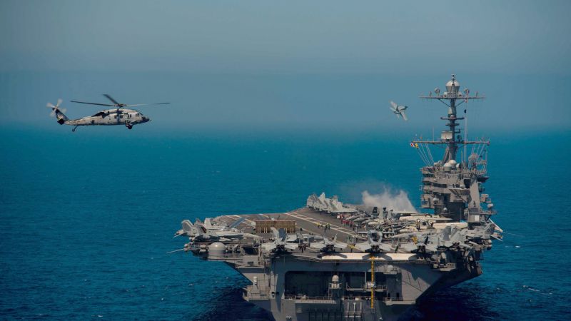 USS John C. Stennis, CVN-74, aircraft carrier, US Army (horizontal)