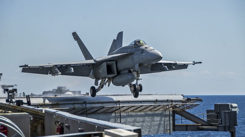 F/A-18E Super Hornet, George Washington, fighter, aircraft, US Army, US Navy (horizontal)