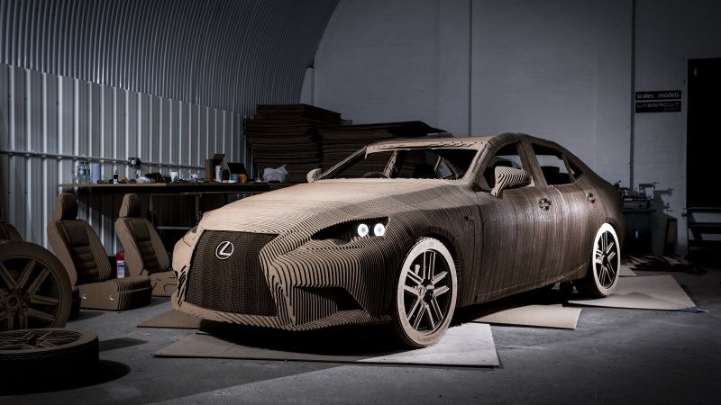 Lexus Origami, replica model IS (horizontal)