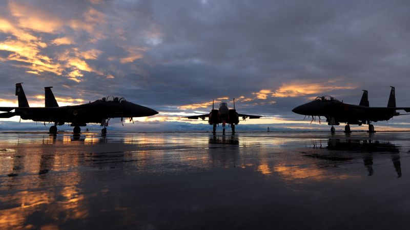 McDonnell Douglas F-15 Eagle, fighter aircraft, U.S. Air Force (horizontal)