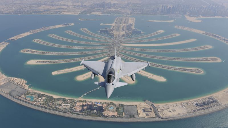 Eurofighter Typhoon, attack, aircraft, fighter, Royal Air Force, German Air Force, Italian Air Force, Spanish Air Force (horizontal)