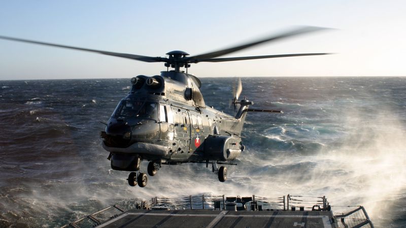 Eurocopter CH-32, Super Puma, helicopter, fighter, European Air Force (horizontal)