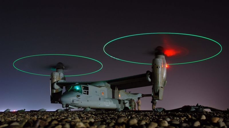 Bell V-22 Osprey, tiltrotor military aircraft, U.S. Air Force (horizontal)