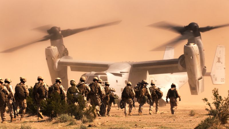 Bell V-22 Osprey, tiltrotor military aircraft, U.S. Air Force (horizontal)