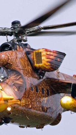 MI-24, Russian army, fighter helicopter, Russian air force (vertical)