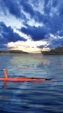 Saab AUV62-AT, drone, submarine, Unmanned Warrior 2016, Swedish Navy, Swedish Army (vertical)