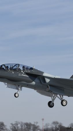 Boeing T-X, fighter aircraft, U.S. Air Force (vertical)