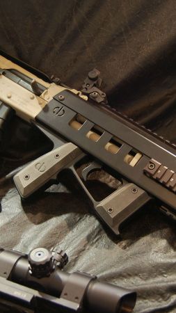 CBRPS Bullpup Saiga 12, shotgun, custom (vertical)