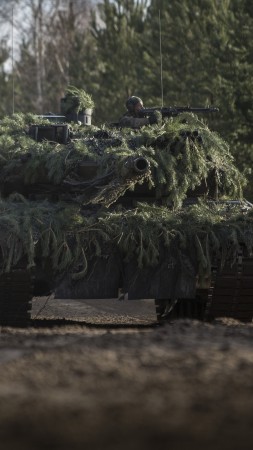 Leopard 2A6, tank, camo, German Army (vertical)