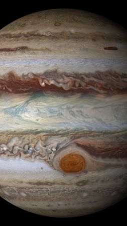 Jupiter, Juno, 4k, HD, NASA, space, photo, planet (vertical)