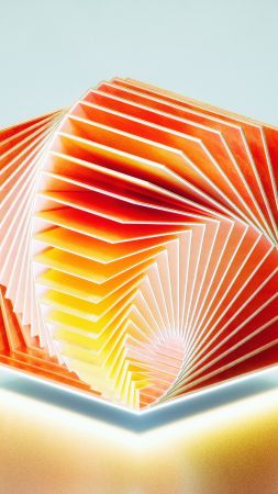HD, 3D, Medaltations, cube, abstract (vertical)
