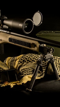AE MKIII, L96A1, Tross, Accuracy International, .308, Win, Dark Earth, rifle, sniper, scope, ammunition (vertical)