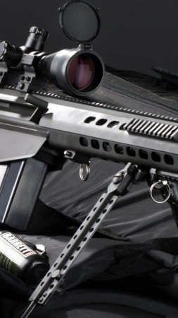 Barrett, M82A1, M107, M82, Light fifty, anti-materiel, sniper rifle, ammunition, bullets, scope (vertical)