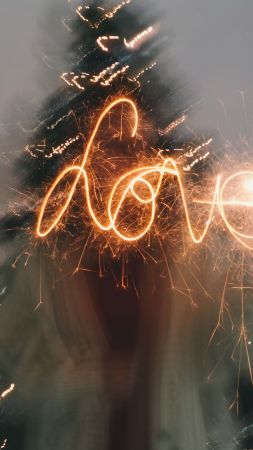 love image, 4k (vertical)