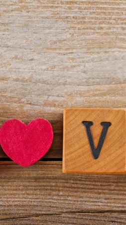 love image, heart, 4k (vertical)