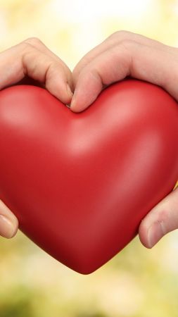 love image, heart, HD (vertical)