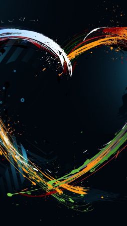 love image, heart, HD (vertical)