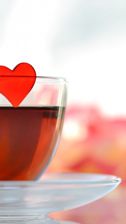 love image, heart, 4k (vertical)