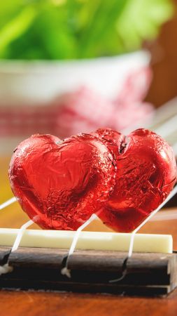 love image, heart, 5k (vertical)