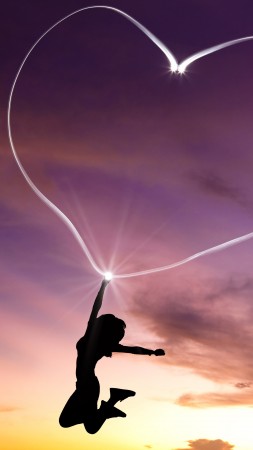 love image, heart, 4k (vertical)