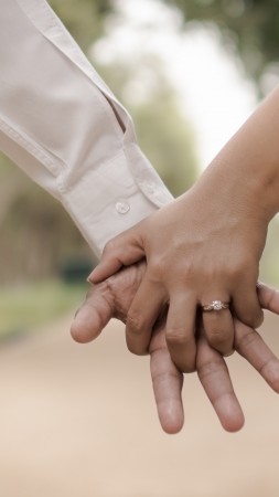 love image, hands, 4k (vertical)