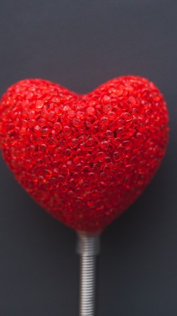 love image, heart, 5k (vertical)