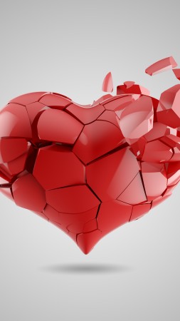 love image, heart, 5k (vertical)