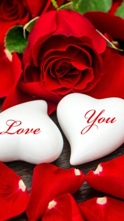 love image, heart, HD (vertical)
