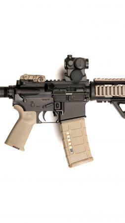 AR-15, M-16, red sight, U.S. Army, Marine Corps (vertical)