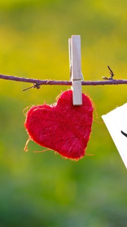 love image, heart, 4k (vertical)