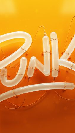 Punk, 3D letters, Typography, HD (vertical)