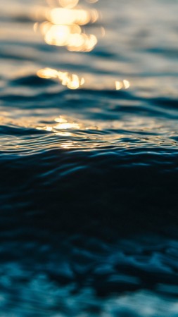 water, ocean, blue, 5k (vertical)