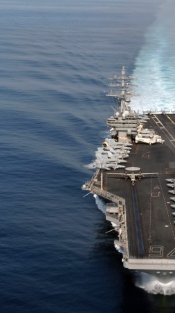 USS Ronald Reagan, aircraft carrier, CVN-76, Nimitz, U.S. Navy (vertical)