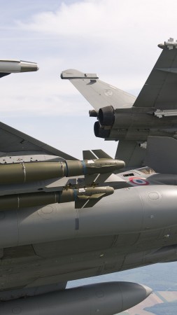 Dassault, Rafale, fighter, aircraft, French Air Force, France (vertical)