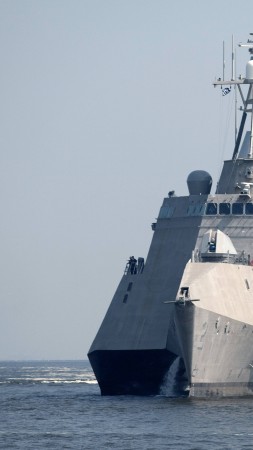 USS Independence, lead ship, LCS-2, Independence-class, littoral, combat ship, corvette, U.S. Navy (vertical)
