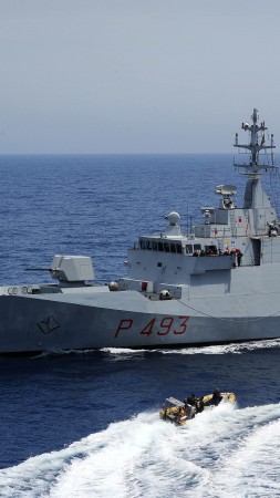 corvette, Comandante Foscari, Saar, Italian Navy, military ship, Germany, warship (vertical)