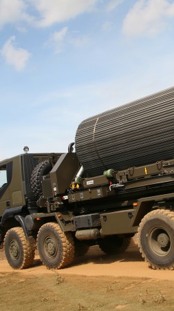 military truck, FAUN, Trackway, MLC-70, army, transport, dust (vertical)
