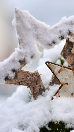 Christmas, New Year, snow, winter, star, 5k (vertical)