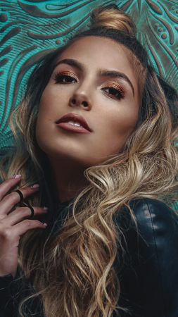 Jena Rose, beauty, blonde, 4k (vertical)