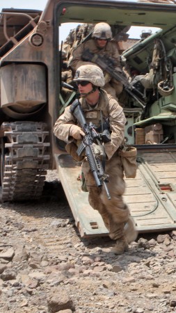 AAV, U.S. Marine, amtrack, assault amphibious vehicle, LVTP-7, U.S. Army (vertical)
