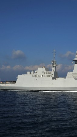 Carlo Bergamini, frigate, warship, Italian Navy, FREMM, F 590, Italy (vertical)