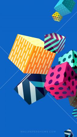 abstract, cubes, colorful, modern, 4k, 5k, 8k (vertical)