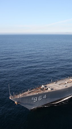 USS Paul F. Foster, destroyer, Spruance-class, DD-964, U.S. Navy, warship (vertical)
