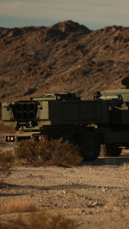 HIMARS, M142, artillery, High Mobility, Artillery Rocket System, C-130, U.S. Army (vertical)