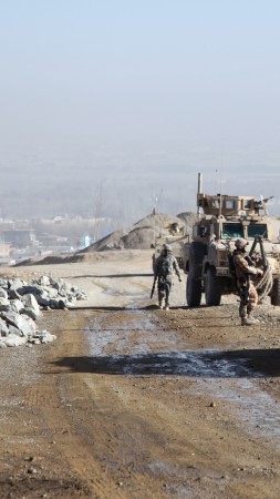 ATF Dingo, KMW, infantry mobility vehicle, MPPV PC, soldier, Afghanistan, Czech Army, Czech Republic (vertical)