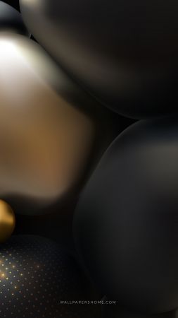 abstract, 3D, colorful, pearls, 8k (vertical)