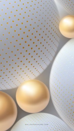 abstract, 3D, colorful, pearls, 8k (vertical)