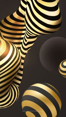 abstract, 3D, colorful, pearls, 8k (vertical)