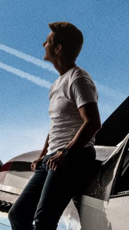 Top Gun: Maverick, Tom Cruise, 4K (vertical)
